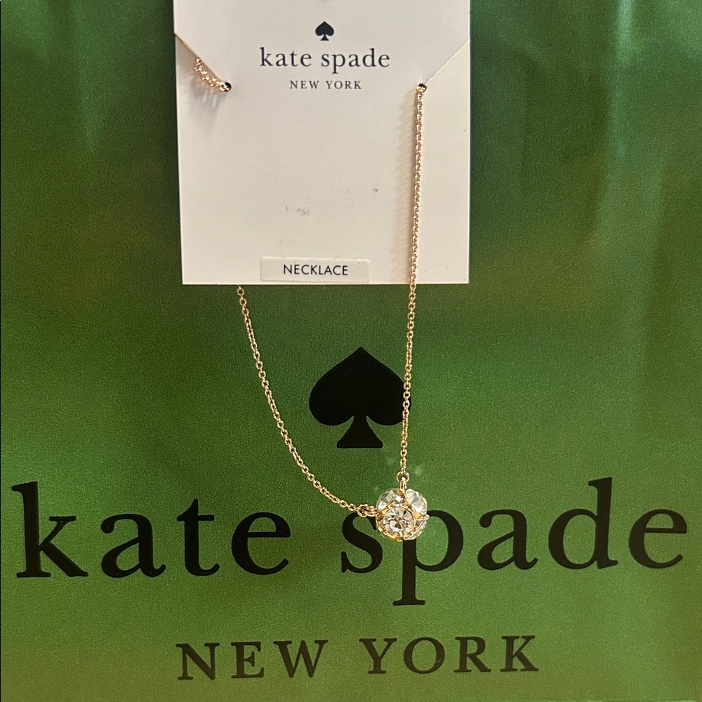 Kate Spade Gold Chain with Sparkling Pendant